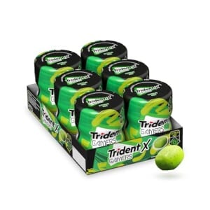 Chiclete Trident XGamers Citrus Maracujá e Limão - Caixa com 6 unid de 48,3g