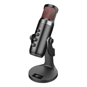 Microfone De Mesa Gamerstreamer Havit Gk59 Usb Plug&play Preto