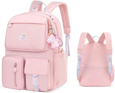 Mochila Feminina Infantil Forro de Nylon, Casual, Estudantil - BTSEURY