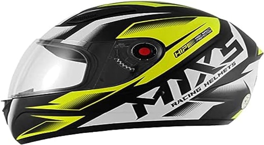 Capacete Moto Fechado Mixs Fokker Storm Fosco 58 Amarelo