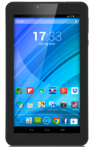 Tablet Multilaser M7qc Nb223 Preto 7" Wifi+3G Android 4.4 Kit Kat 8Gb Quad Core, Dual Cam, Dual Chip