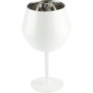 Taça Térmica A Vácuo 410Ml 2-Em-1 Inox Haste Rosqueável Removível Copo E Taça Parede Dupla Isolante Antiderrapante Ideal Para Gin Vinho Drinks V