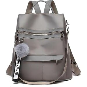 Bolsa Transversal Feminina Espaçosa Vira Mochila Anti Furto Dia a Dia Trabalho Alça Ajustável Blogueira - Marca VIBRANT