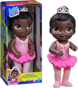 Boneca Baby Alive Bailarina Negra Vestido Rosa F1275 - Hasbro