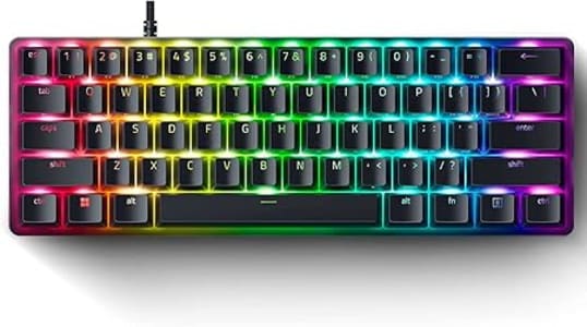 Teclado Mecânico Gamer Razer Huntsman Mini - 60% Optical Linear Red Switch Preto