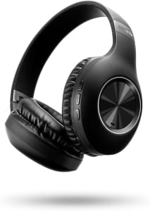 AIWA AWS-HP-02-B - Fone de Ouvido Headphone Bluetooth, ANC, Cancelamento de ruído, dobrável, Preto