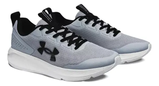 Tênis Under Armour Academia Caminhada Masculino Charged 2, Tamanhos 39 e 42 (Cinza/Preto)