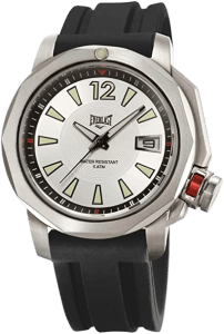 Relógio Pulso Masculino Aço Silicone Preto E256 - Everlast