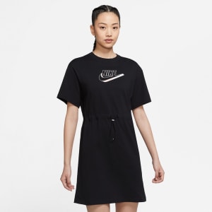 Vestido Nike Sportwear Gx Swoosh - Preto+Laranja