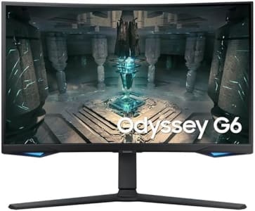 Monitor Gamer Curvo Samsung Odyssey 27" WQHD, 240Hz, 1ms,Plataforma Tizen™, HDMI, Display Port, USB,com alto falante, Bluetooth, Freesync Premium Pro, com ajuste de altura, preto, série G6