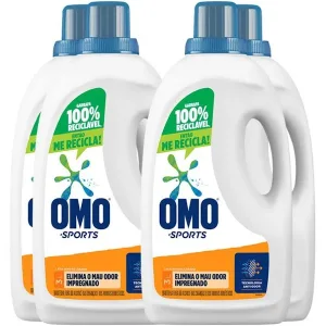 Sabão Líquido Omo Sports Galão 3L – 4 Unidades