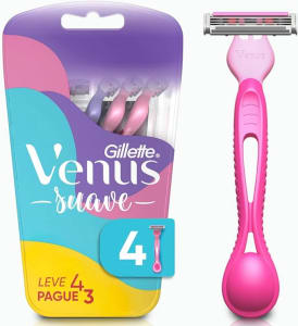 Gillette Aparelho De Depilar Venus Suave 4 Unidades