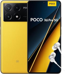 Smartphone Xiaomi POCO X6 Pro 5G 8GB+256GB NFC Dimensity 8300-Ultra 64MP triple camera 67W 120Hz AMOLED Global Version (Amarelo)