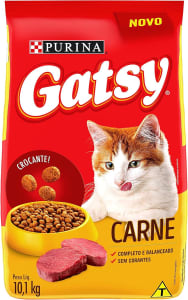 Ração Purina Gatos Adultos Gatsy Carne 10,1Kg