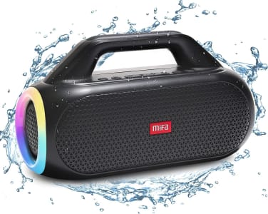 MIFA WildBox Alto-falante Sem Fio Bluetooth 5.3, 60 W, IP67 À Prova D'água e Poeira, Bateria 10K mAH (Preto)