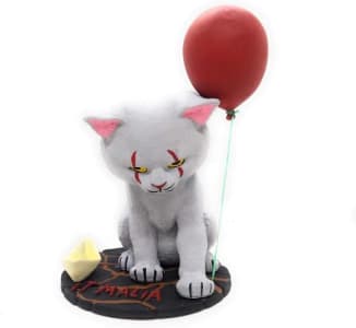 Escultura Decorativa Gatinho Iti Malia Baseado no Filme It - A Coisa