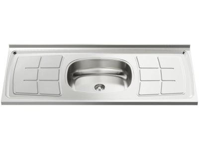 Pia de Cozinha Inox 120x52cm Ghel Plus - 00823/120 - Pia de Cozinha - Magazine Ofertaesperta