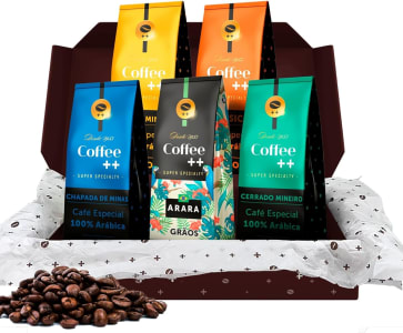 Kit 5 Pacotes Café Especial Em Grãos Coffee Mais 250g Cada