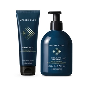 Combo Dia dos Pais Malbec Club: Shower Gel 250g + Hidratante Corporal 200ml