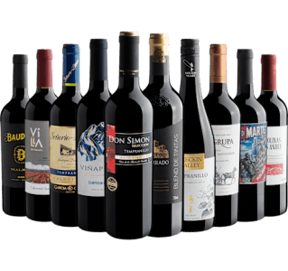 Kit 5 Vinhos Espanhóis + 5 Vinhos Argentinos por R$27,90 cada Garrafa