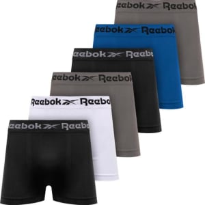 6 Cuecas Boxer Reebok Cueca Microfibra Masculina Box Sem Costura Original