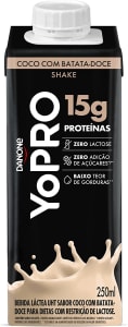 3 Unidades | YoPRO Bebida Láctea UHT Coco Com Batata-Doce 15g De Proteínas 250ml