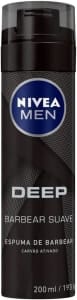 2 Unidades Espuma de Barbear Nivea Men Deep 200ml