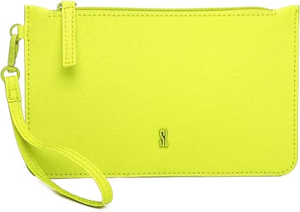 Clutch Pvc Risco Amarelo - Santa Lolla