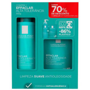 La Roche-Posey Effaclar Alta Tolerância Kit - Gel de Limpeza + Refil - La Roche-Posay 