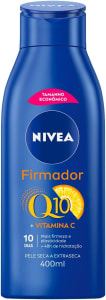 NIVEA Hidratante Firmador Q10 Vitamina C Pele Seca, 400 ML