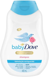 2 Unidades Shampoo Baby Dove Hidratação Enriquecida - 400ml