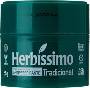 4 Unidades Desodorante Creme 55G Herbíssimo