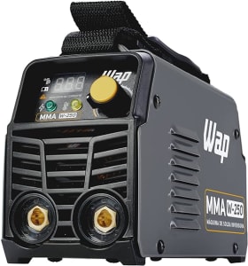 Máquina de Solda Inversora WAP MMA W250 com Display Digital e Função VRD Portátil