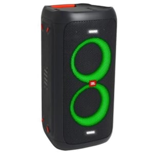 Caixa de Som Torre JBL PartyBox 100 160W RMS LED Bluetooth - JBLPARTYBOX100BR