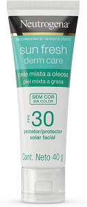 Protetor Solar Facial Neutrogena Sun Fresh Oily Skin sem Cor Fps 30 - 40g