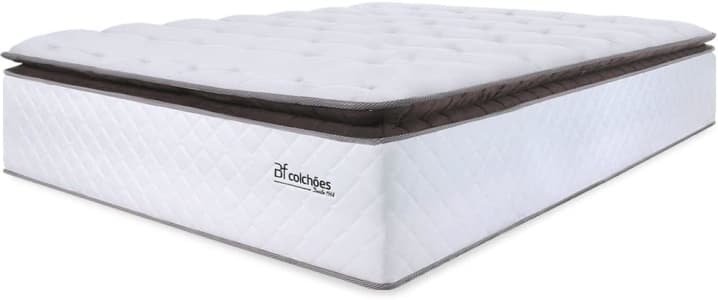 Colchão Casal Molas Ensacadas com Pillow Top Extra Conforto 138x188x38cm - Premium Sleep - BF Colchões