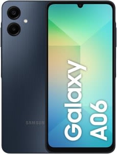 Celular Samsung Galaxy A06, 128GB, 4GB RAM, Tela 6.7", Câm. Traseira 50+2MP, Frontal 8MP (Azul Escuro)