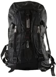 Mochila Masculina Impermeável Preta Medalha Caveira 50litros