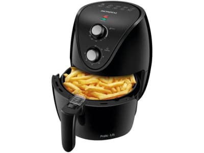 Fritadeira Elétrica sem Óleo/Air Fryer Mondial - Family AF-35-BF Preta 3,5L com Timer - Fritadeira Elétrica e Acessórios - Magazine