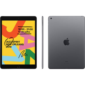 iPad (7ª geração) 32GB Wi-Fi Tela Retina 10,2'' Bluetooth Câmera de 8 MP Cinza Espacial - Apple