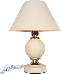 Abajur Moderno Decoração Quarto Sala Luminária Lamp Sand Bege