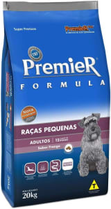 Ração Premier Fórmula para Cães Adultos de Raças Pequenas Sabor Frango, 20kg Premier Pet Raça Filhotes,