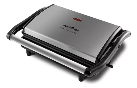 Sanduicheira elétrica Britânia Press Press - BGR27I cor preto/inox 110V