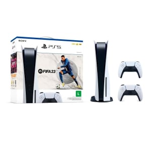 Console Sony PlayStation 5 (Com Leitor de Disco) + Jogo FIFA 23 (Digital) + Controle Sem fio DualSense