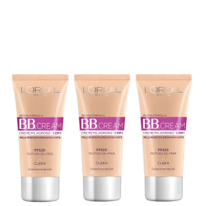 Kit BB Cream L'Oréal Paris Dermo Expertise Base 30ml 3 Unidades