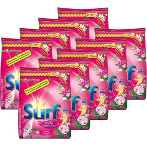 Kit 9 Detergentes em Pó Surf Rosas e Flor de Lis 1kg (Cód. 129643322)