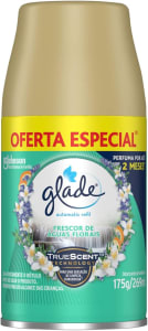 Aromatizador de Ambiente Automático Glade Refil Odorizador de Ambiente Frescor de Águas Florais 269ml