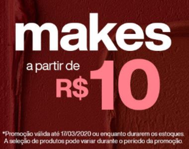 Produtos para maquiagem a partir de R$10,00