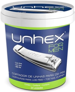 Cortador de Unha Para Pés Pote, 24 Unidades, Unhex, Unhex