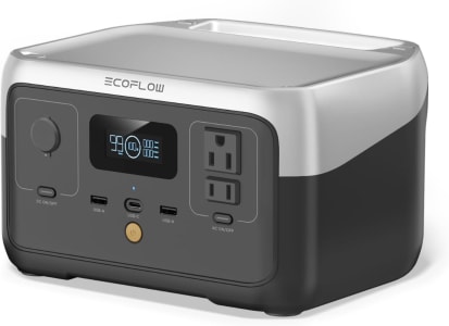 EF ECOFLOW RIVER 2 Central Eléctrica Portátil Com Baterias LiFePO4 de 256Wh, 2 Saídas CA Até 600 W, Alimentação De Emergência Doméstica